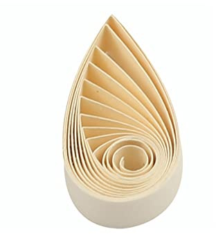 Pestal Quilling-Papierstreifen, 10 mm, elfenbeinfarben, Nr. 29, 120 Stück, 53,3 cm Länge, einfarbige Origami- und filigrane Streifen zum Basteln