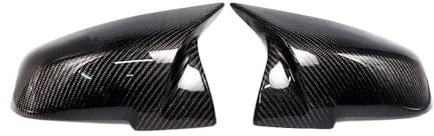 Auto Spiegelkappen Carbon Fiber Rückansicht Seiten Spiegel Abdeckung Kappen Für BMW 1 2 3 4 XM Serie 220i 328i F20 F21 F22 F23 F30 F32 F33 F36 X1 (Color : Carbon Fiber)