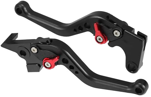 X AUTOHAUX 1 Pair Motorcycle Brake Clutch Levers CNC for Yamaha FZ6 Fazer Black