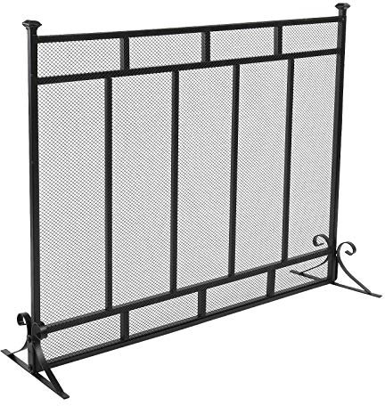 Parascintille Camino Schermo for camino decorativo in rete di ferro con griglia verticale 99 * 30,5 * 79 cm Mobili for la casa Protezione per Stufa/Caminetti