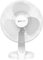Ventilatore da Tavolo 45 Watt Metallo ABS 3 Pale 3 Velocità Diametro 40 cm Oscillante (Bianco)