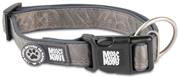 Max & Molly Hundehalsband mit Gotcha! Smart ID Sicherheitsanhänger, Matrix 2.0 Stein/M, Halsband Hund Gepolstert & Reflektierend – Komfort für deinen treuen Begleiter