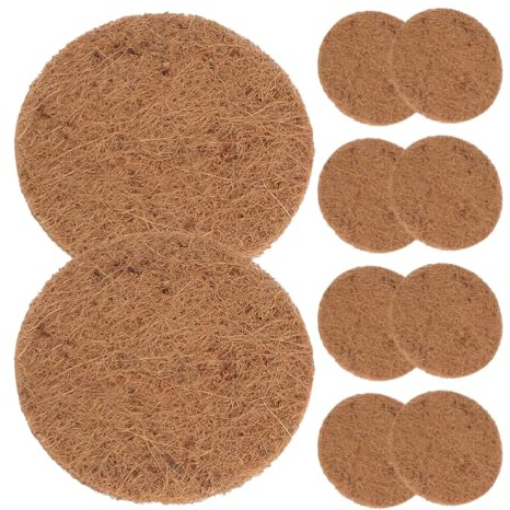 POPETPOP 10 Pcs Bird Nesting Pads, Coconut Palm Silk Pigeon Nest Mat, Bird Nesting Material, Parrots Nesting Box Pads for Pet Parakeet Breeding Hatching, Pigeon Supplies