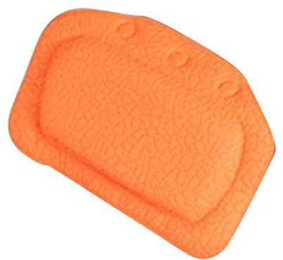 Badewannenkissen mit Saugnäpfen, PVC, Orange