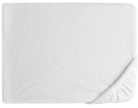ZOLLNER Liegenbezug - langlebiger Schonbezug in 70x200 cm - waschbar bis 95°C - Baumwollmischung - mit umlaufendem Gummizug - in weiß - Oeko Tex® Zertifiziert
