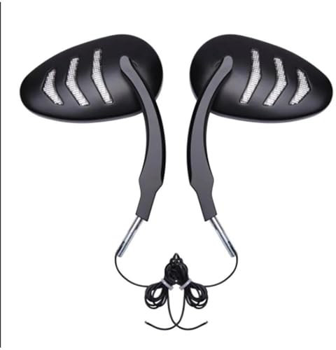 Lenkerendenspiegel Motorrad Motorrad Rückspiegel Blinker Licht Motorrad Lenker Spiegel Für Harley Für Modelle Von 1997 Chopper Spiegel