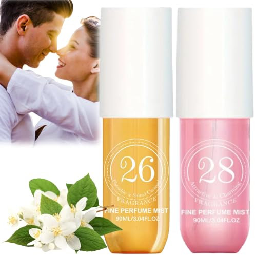 2pcs Fruity Body Spray,Oil Perfume Women,Body Fragrance Perfume,Long Lasting Perfumes for Women,Hair Fragrance,Hair Mist Perfume,Hair Perfume,Hair and Body Mist,Fruity Body Spray Body Splas-h