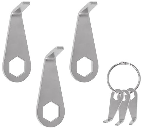 UFURMATE Outil de remplacement de clé de sonnette vidéo, 3 pièces en acier inoxydable pour montage de sonnette et remplacement de batterie