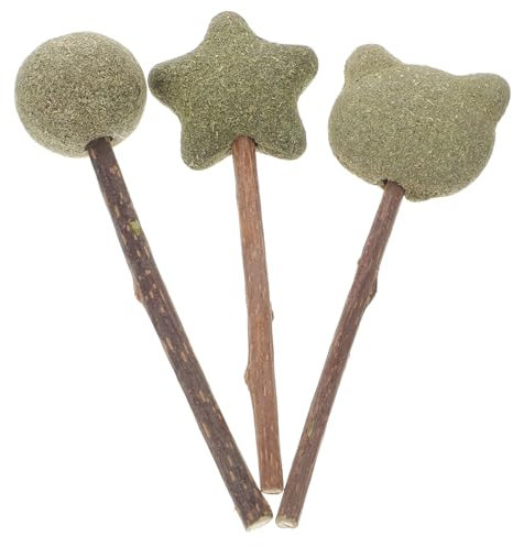 HAPINARY 3-teiliges Katzenspielzeug Mit Katzenminze Essbare Snacks Für Katzen Natürliche Katzenminze-Sticks Katzenleckerlis -bälle