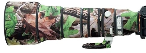 XCOAT Waterproof Camouflage Lens Cover for Sony FE 400-800 F6.3-8 G OSS, Camera Camouflage Rain Covers, Lens Protective Sleeve, Suit for Wildlife and Sports Photography (Green Leaf Camouflage)