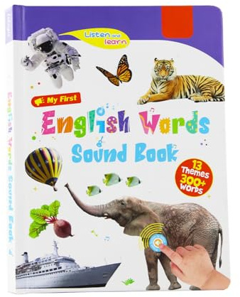 My First English Sound Toy – 470+ Words, English Learning Talking Book for Kids, Fun Word Game, for Educational Language, Alphabet Sound Book, School Education & Perfect Educational Gift (A)