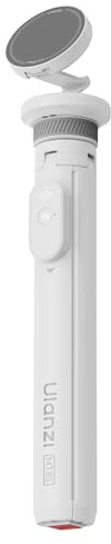ULANZI MT85 Magnetisches Stativ Selfie Stick Bluetooth 150 cm, Vierbeinständer Automatisch öffnen/schließen, Pop Open Selfie-Stöcke, 25N Magnetische Tripod Kompatibel mit iPhone 17-12 Magsafe, Weiß