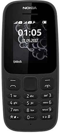 Nokia 105 DS Teléfono móvil, SIM doble, 4.57 cm (1.8), 120 x 160 Pixeles, 800 mAh, Negro