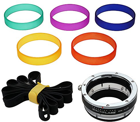 ArtFX ColorFlare Adapter Compatible with Canon EOS EF and EF-S Lenses to Sony E-Mount Cameras - Light Leak/Flare Inducing Adapter By Fotodiox Pro