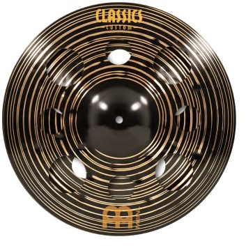 Meinl Cymbals Classics Custom Dark Trash Stack — 16 Zoll (Video) Schlagzeug Becken (40,64cm) B12 Bronze, Dunkles Finish (CC-16DASTK)