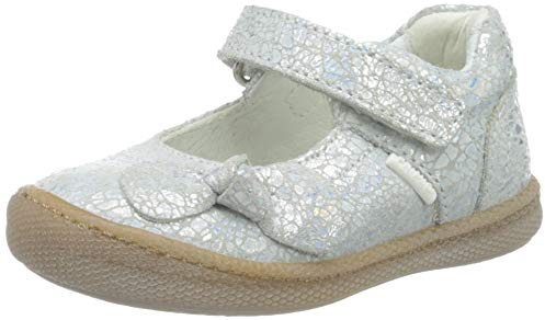 PRIMIGI Ballerina Bambina Mary Jane halvskor för flickor, Silver Argento 5431255, 20 EU