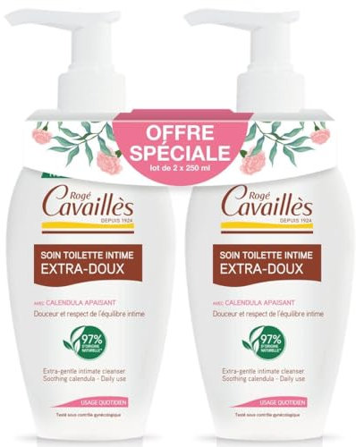 Rogé Cavaillès Soin Toilette Intime Extra-Doux Lot de 2 x 250 ml