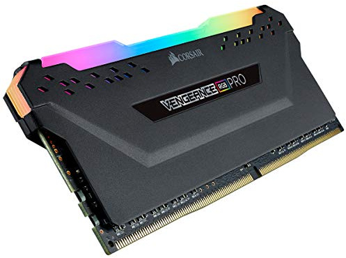 Corsair Vengeance RGB PRO 16GB (1x16GB) DDR4 3600 (PC4-28800) C18 Arbeitsspeicher, AMD Ryzen optimiert – schwarz, CMW16GX4M1Z3600C18
