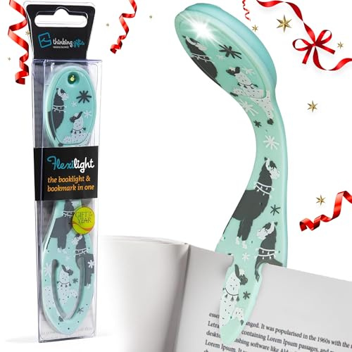 Flexilight Luce da Lettura | Segnalibro 2 in 1 Luce per Libro | Lampada LED a clip da Lettura | Pila per Leggere a Letto per Bambini e Adulti | Accessori per Libri | Idea Regalo Lettori