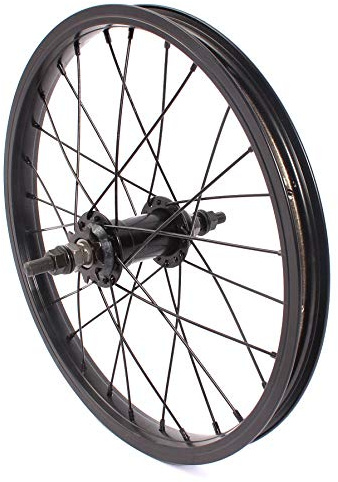 KHE 16 Zoll BMX Hinterrad schwarz 28mm Alu TDI Felge 28H 10mm Nabe gedichtet