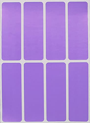 Royal Green rechteckige farbige Aufkleber zum Schreiben, Organisieren, Bewegen und Versenden, 7,6 x 2,5 cm Etiketten für Zuhause, Büro und Schule, 120-Pack (Pastell Lila)