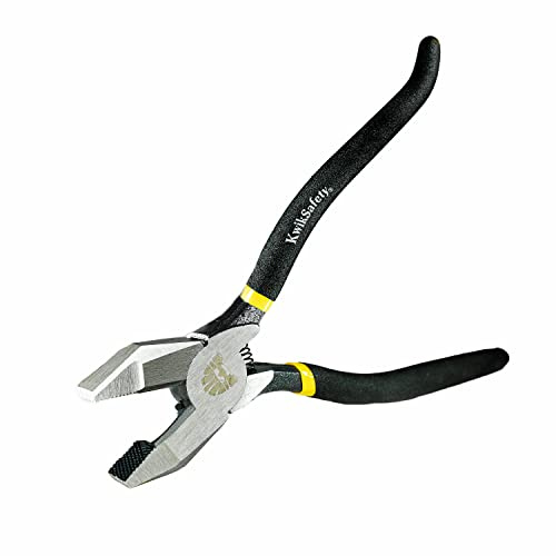 KwikSafety - Charlotte, NC - PINZA Ironworker Pliers Spring Loaded Action Side Cutters Steel Rebar Wire Cutters Bi-Material Tempered Handles & Aggressive Cross-Hatched Knurl Lineman Pliers
