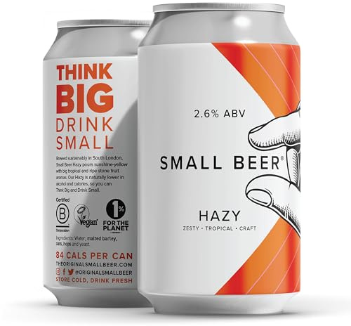 Small Beer Hazy IPA (2.6% ABV) 6x330ml Craft Beer Cans, Juicy & Hoppy Session Beer