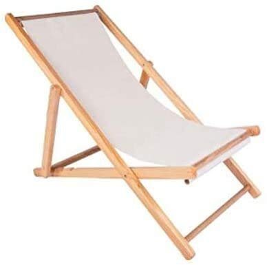 GGZONE Klappbarer Liegestuhl, Holz, klappbarer Liegestuhl, Siesta, Chaiselongue, zusammenklappbarer Liegestuhl für Balkon, Strand, Sonnenliege, Schwerkraft, klappbarer Liegestuhl Beautiful Scenery