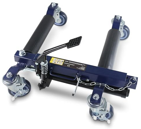 ENVA Hydraulische Rangierhilfe Wagenheber 680 kg universeller Rangierwagenheber für Pkw & Wohnwagen KFZ-Wagenheber mit 4 Lenkrollen für leichtes Rangieren auf engstem Raum