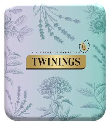 Twinings Premium Pocket Tea Tin - 4 Envelopes | Perfect Stocking Filler, Secret Santa & Travel Size Gift Tin | Premium Tea Selection Under £10