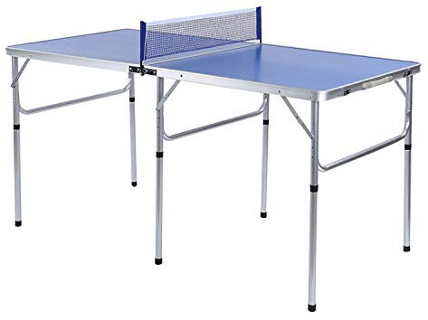 Mesa de Ping Pong, Mesa de Ping Pong de Interior con Juego de Red, Mesa de Ping Pong compacta de Almacenamiento, Mini Mesa de Ping Pong Profesional para Interior y Exterior, Incluye Raquetas