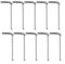 BlissfulAbode 10 llaves hexagonales tipo L, ligeras y portátiles, 1 56 mm, acero resistente (3 mm)