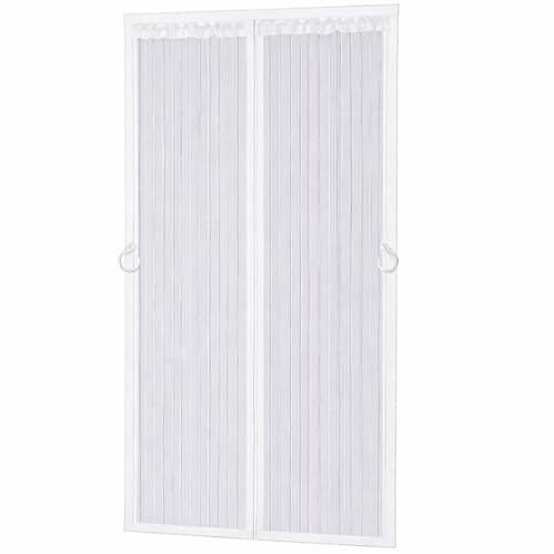 Magnetic Fly Screen Door-Extra Sturdy Pet-Friendly Mesh with Reinforced Magnetic Strips | Auto-Close Insect Curtain, No Tools Installation