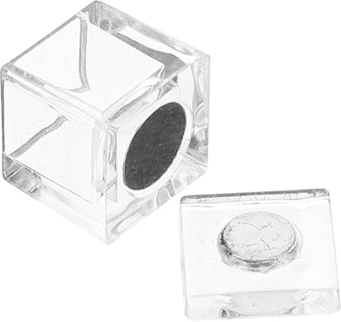 VILLCASE 1 ensemble de loquets de porte à fermeture magnétique transparente - Accessoires de porte d'armoire - Fermeture autocollante - Porte en verre - Fermeture magnétique