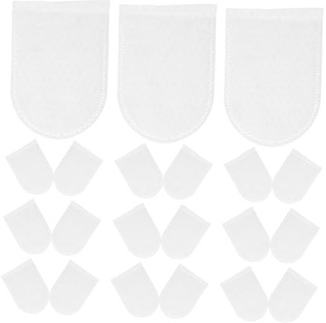 LIFKOME Make Up Entferner Pads und Perlenstrukturierter Oberfläche mit U-förmigem Taschen Design aus Vliesstoff Wiederverwendbare 120 Weich und Fusselfrei für Gesicht und Orale Reinigung