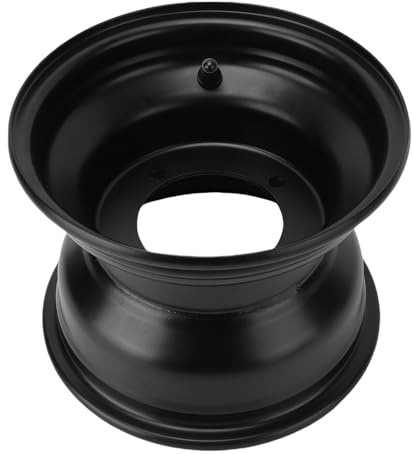 Fydun Llanta de Rueda ATV de 8 Pulgadas, 18x9,50-8, Cubo de Metal, Llanta de Rueda de Kart para Carritos de, Color Negro (4 hoyos)