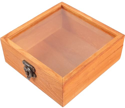 HEMOTON Humidor Portatile in Legno Marrone Chiusura a Scatto Scatola Portasigari Professionale da Viaggio Riutilizzabile Custodia Umidificatrice Compatta per Conservazione Sigari e
