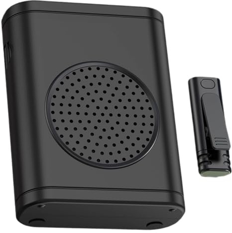 Wireless Clip-On Microphone Set With Charging Dock, S18 Dual Transmitter, 24H Battery Duration, Noise Reduction