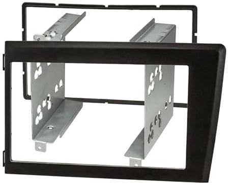 tomzz Audio 2456-003 Doppel DIN Radioblende kompatibel mit Volvo S60 V70 XC70 2000-2004 schwarz