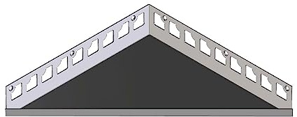Karl Dahm 1x befliesbare Duschablage zum Einfliesen 220 x 220 x 310 mm I Duschablage ohne Bohren I Duschablage Edelstahl I Schöne Duschhalterung I Duschzubehör & Badzubehör ohne Bohren – 12682