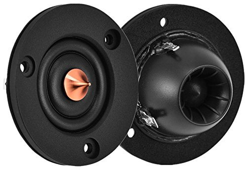 1 coppia di altoparlanti tweeter a cupola, 5 cm, 4 ohm, 30 W, in materiale composito morbido, per auto, altoparlanti Hi-Fi, alti acuti e bassi profondi
