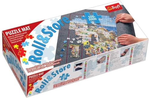 Trefl - Pusselmatta, 500-3000 bitar - för att bära och förvara pusselbitar, matta med kraftig kardborre, stor storlek