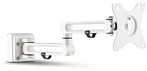 InLine® Slatwall monitorhållare lång, vit