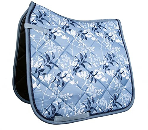 HKM Sole Mio Flowers Schabracke Rauchblau PonyViels