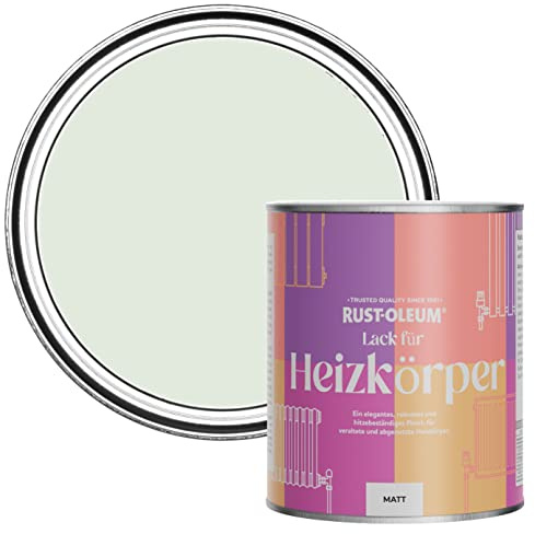 Rust-Oleum, hellgrün Heizkörperfarbe, hitzebeständig, geruchsarm in Matt Finish - Salbei-Nebel 750ML