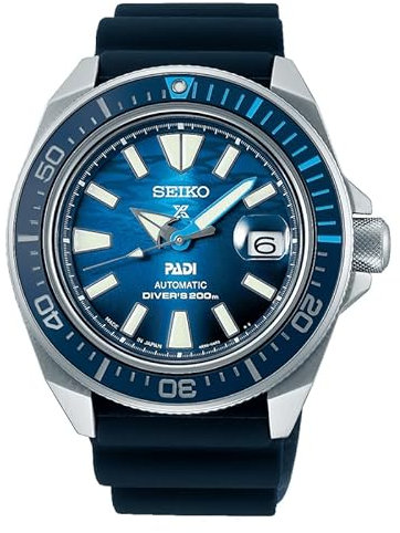 Seiko Prospex King Samurai Blue SRPJ93K1 Steel and Silicone Men's Watch
