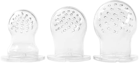 Moss and Fawn Extra Feeder Tops for The Forage Feeder - Soothing Silicone Frozen Breast Milk Popsicle & Baby Food Teething Toy, Pacifier Fruit Feeder & Teether - BPA, PVC & Phthalate-Free - One Color