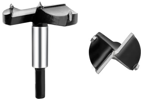 Brocas de acero al carbono Forstner de 15 mm a 100 mm for taladrar madera, sierras perforadoras autocentrantes, juego de herramientas for cortar madera de carburo de tungsteno(Hex 75mm)