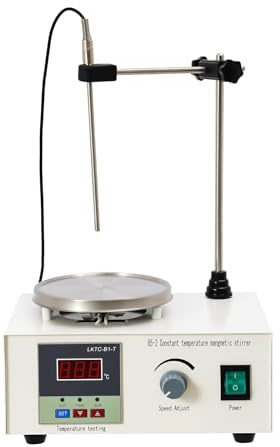 Mixeur Magnétique 250 W Plaque Chauffante Agitateur Magnétique 2000 ml Agitateur magnétique avec plaque chauffante pour Laboratoire