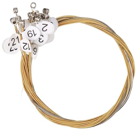 QAUUCP Lyra Harp 17 31 Saiten Ersatzsaiten Harfensaiten Musikinstrumentenzubehör Lyra Harfe Saitenersatz(31 String Set)